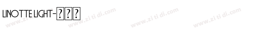 Linotte Light字体转换